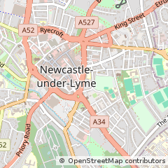 Map of Newcastle-Under-Lyme, Staffordshire