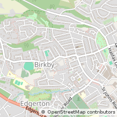 Map of Huddersfield, West Yorkshire