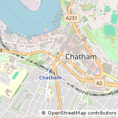 Map of Chatham, Kent