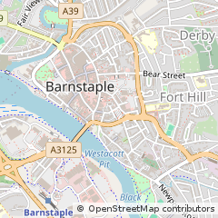 Map of Barnstaple, Devon