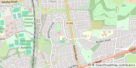Map of Wallsend Upon Tyne, Tyne and Wear