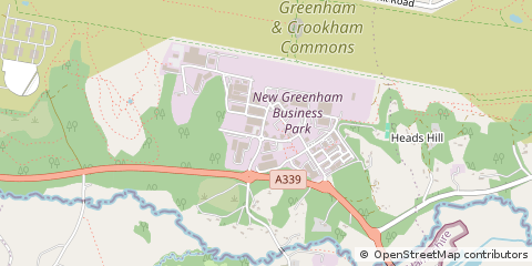 Map of Newbury, Berkshire