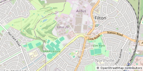 Map of Bristol, South Glos