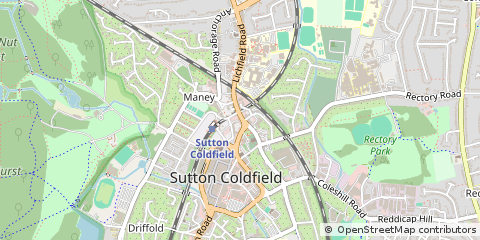 Map of Sutton Coldfield