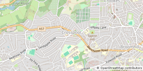 Map of Sheffield
