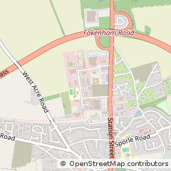Map of Swaffham, Norfolk