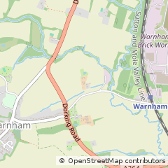 Map of West Sussex,