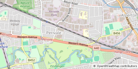 Map of Perival, Middlesex