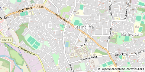 Map of Dewsbury