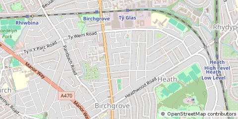 Map of Cardiff
