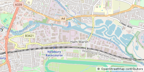 Map of Newbury, Berkshire