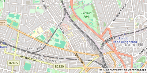 Map of Brighton, East Sussex