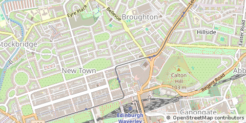 Map of Edinburgh, City of Edinburgh
