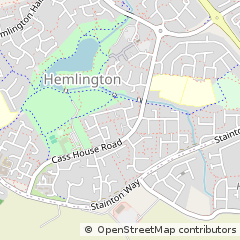 Map of Middlesbrough, North Yorkshire