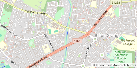 Map of Hull, East Riding