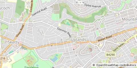 Map of Swansea