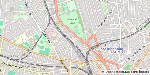 Map of Brighton, East Sussex