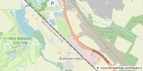Map of Solihull, West Midlands