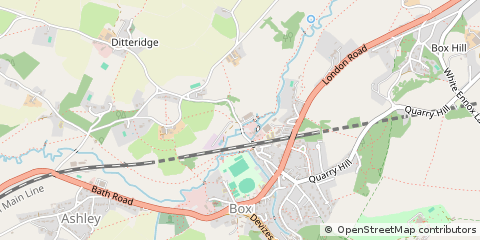 Map of Corsham, Wiltshire
