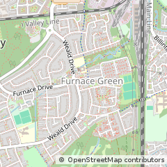 Map of Crawley