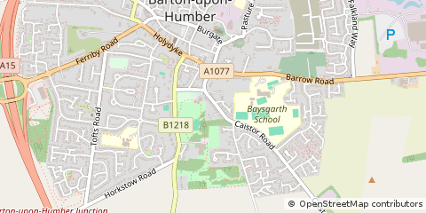 Map of Barton-Upon-Humber, Lincolnshire