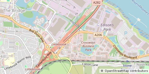 Map of Dartford, Kent
