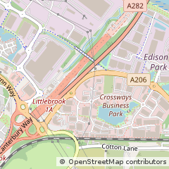 Map of Dartford, Kent