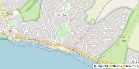 Map of Saltdean