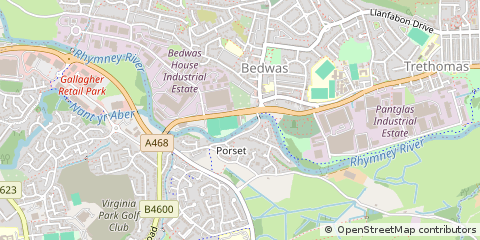 Map of Caerphilly