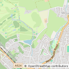 Map of Pitlochry, Perthshire