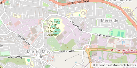Map of Cornford Road, Blackpool