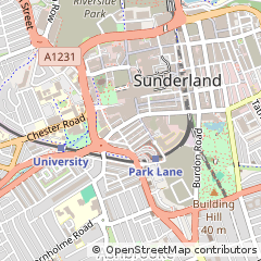 Map of Sunderland