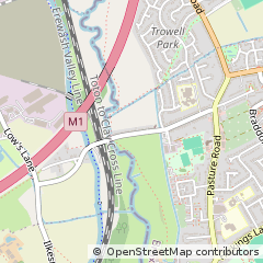 Map of Nottingham, Derbyshire