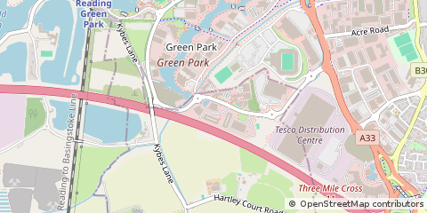 Map of Reading, Berkshire