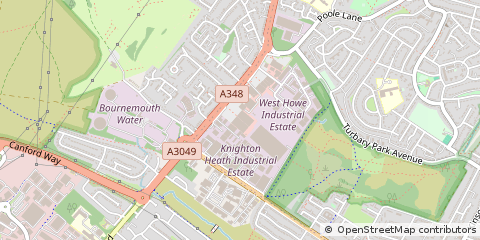 Map of Bournemouth, Dorset