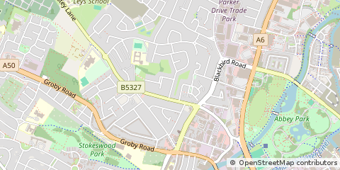 Map of Leicester