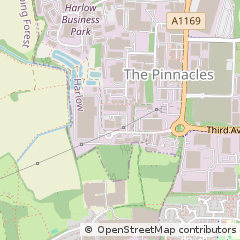 Map of Harlow, Essex
