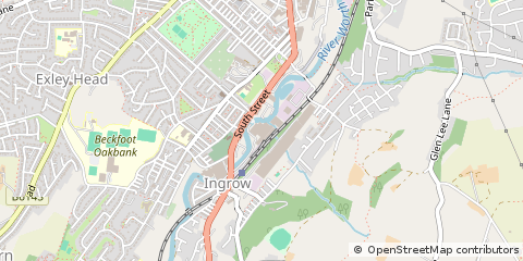 Map of Keighley, West Yorkshire