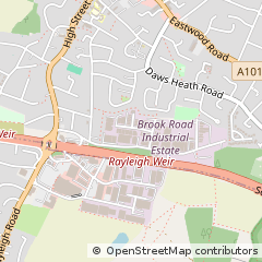 Map of Rayleigh, Essex