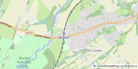 Map of Uckfield, East Sussex