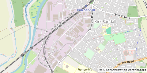 Map of Doncaster, South Yorkshire