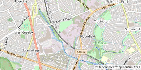 Map of West Midlands