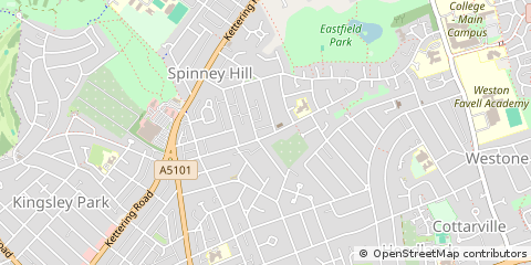 Map of Northampton