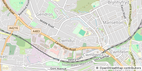 Map of Swansea