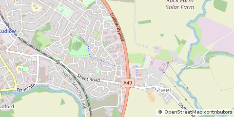 Map of Ludlow, Salop