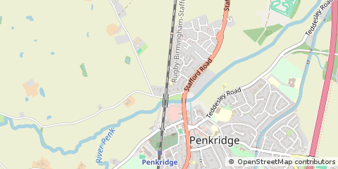 Map of Penkridge, Staffordshire