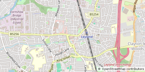 Map of Leyland