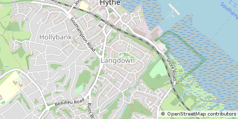 Map of Southampton, Hampshire