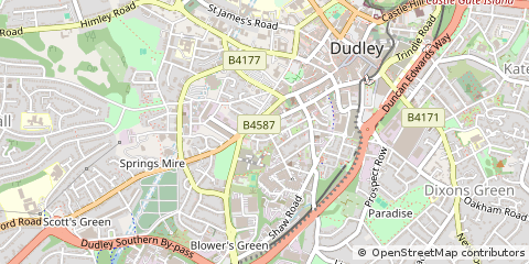 Map of Dudley