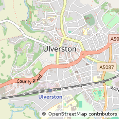 Map of Ulverston, Cumbria